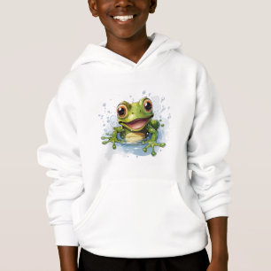 Funny Frog Hoodie for Boys – Ribbit Fun!