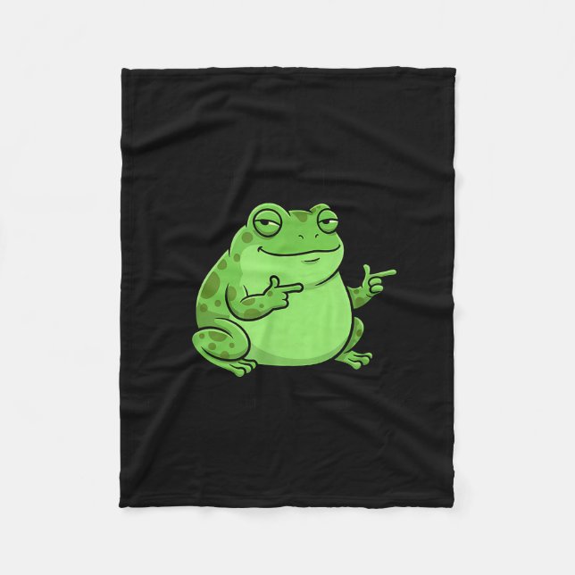 Funny Frog Me No Problemo Narrator But It Was All  Fleece Blanket (Front)