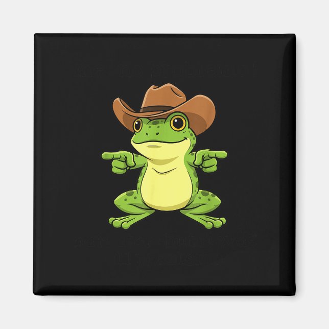 Funny Frog Me No Problemo Narrator But It Was All  Magnet (Front)