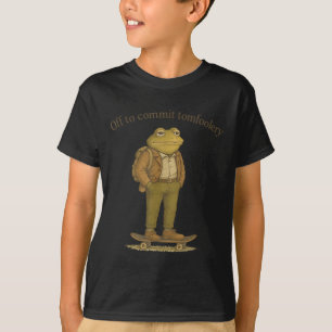 Funny Frog Meme Silly Dark Humor Off To Commit Tom T-Shirt