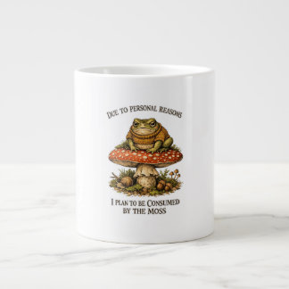 Funny Frog Mushroom  Large Coffee Mug