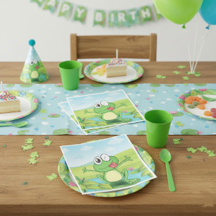 Funny Frog Napkin