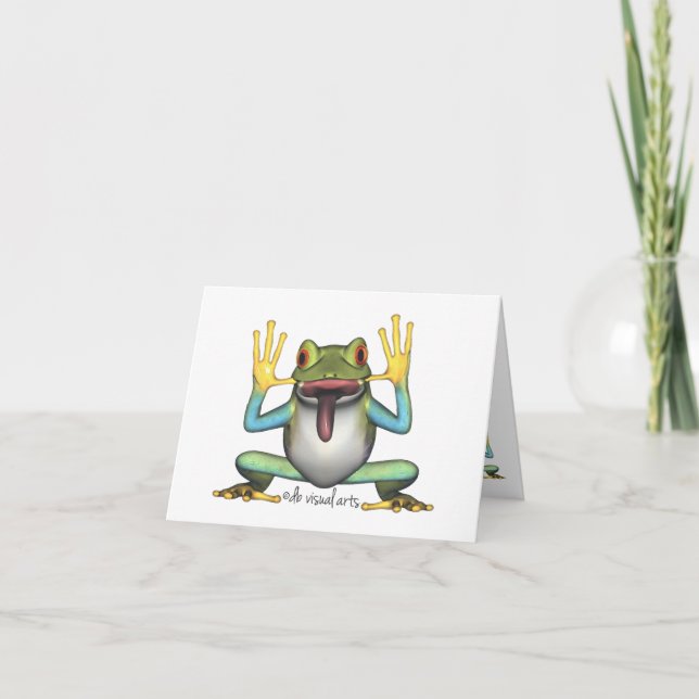 Funny Frog Note Cards (Front)