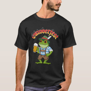 Funny Frog Oktoberfest German Drinking Festival Me T-Shirt
