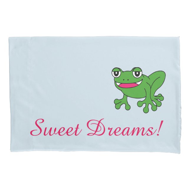 Funny frog pillowcase (Front)