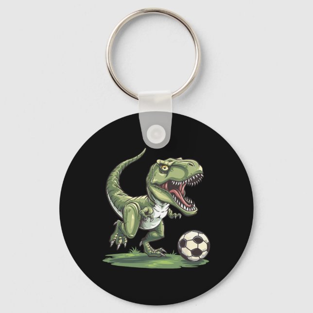 Funny Frog Playing Soccer Graphic Weird Frog  Keychain (Front)