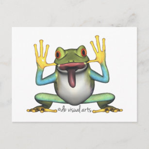Funny Frog postcard post card