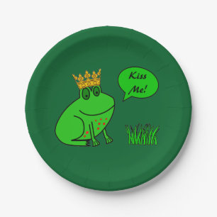 Funny Frog Prince - Kids Party Paper Plates