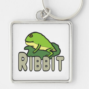Funny Frog Ribbit Keychain