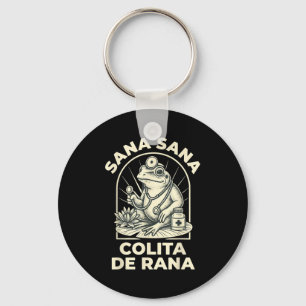 Funny Frog Sana Sana Colita De Rana Cute Mexican N Keychain