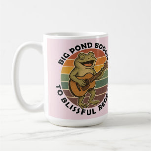 funny frog singing coffee mug
