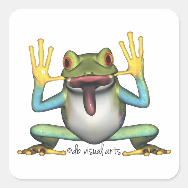 Funny Frog sticker (Front)