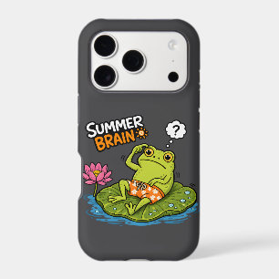 Funny Frog Summer Brain Grenouille de dessin animé