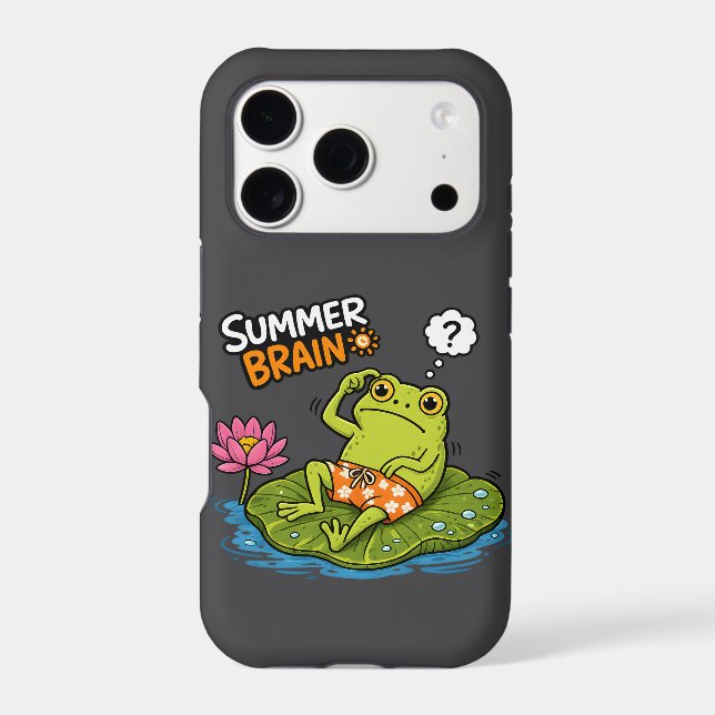 Funny Frog Summer Brain|Silly Frog Cartoon  (Back)