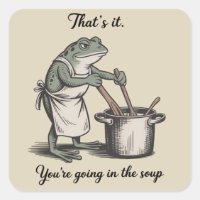 Funny Frog That's It You're Going in the Soup Meme