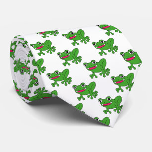 Funny frog tie