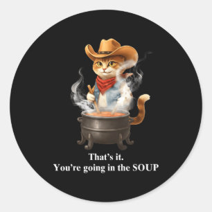 Funny Frog Witch Meme That's It You're Going In Th Classic Round Sticker