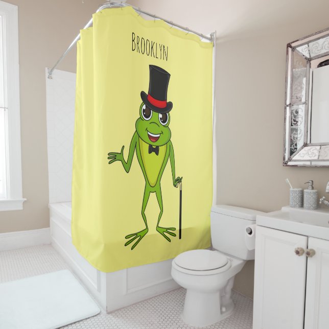 Funny frog with top hat cartoon (In Situ)