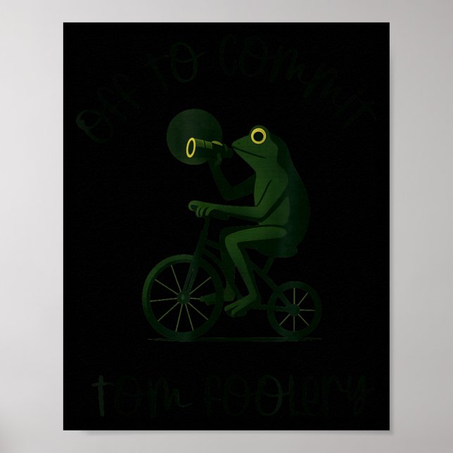 Funny Frog Wizard Off To Commit Tom Foolery Eclips Poster (Front)