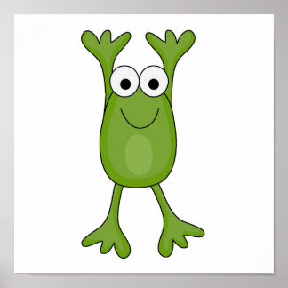 funny froggy frog poster