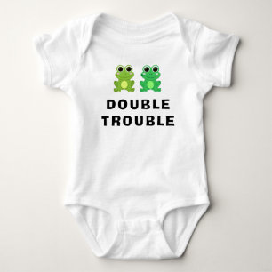 Funny Frogs Double Trouble Baby Bodysuit