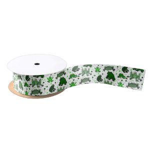 Funny Frogs Ribbon Satin Ribbon