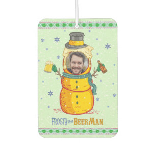 Funny Frosty Beer Man Humour Custom Photo Christma Air Freshener