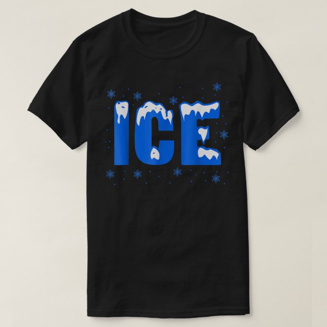 Funny Frozen Ice Bag Halloween 2022 Costume  T-Shirt (Design Front)