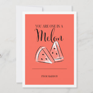 Funny Fruit Pun Melon Valentine Card