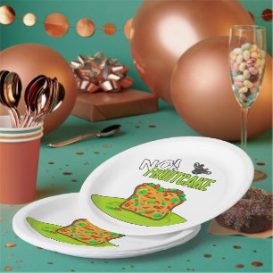 Funny Fruitcake     Paper Plate