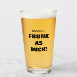 Funny Frunk As Duck! Beer Glass