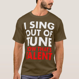 Funny Frustrated Singer Music Musician Karaoke Fun T-Shirt