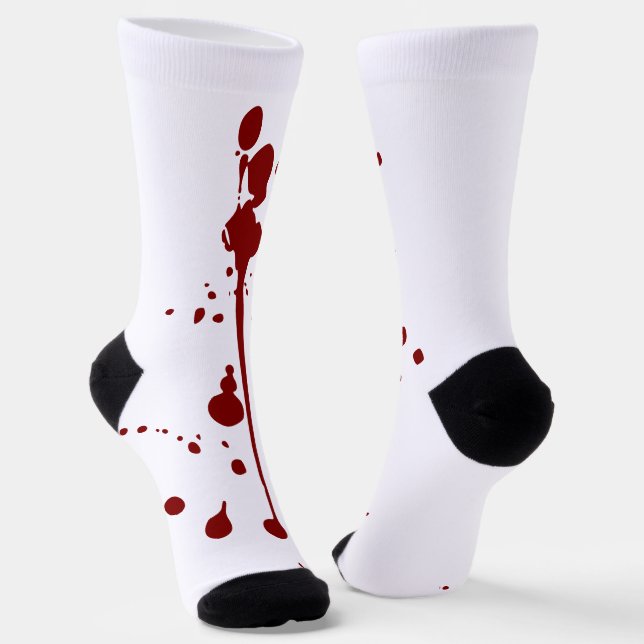 FUNNY Fun Blood Socks (Angled)