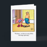 Funny Fun & Laughs Humour Blank Greeting Card<br><div class="desc">Enjoy spreading the laughter with this hilarious fun and laughs humour greeting card by artist Bill Abbott; send some laughs along with your love. Bill Abbott's cartoon "Spectickles" the internationally syndicated comic has also appeared in Hallmark U.K.,  Reader's Digest,  Saturday Evening Post and other fine magazines!  'f</div>