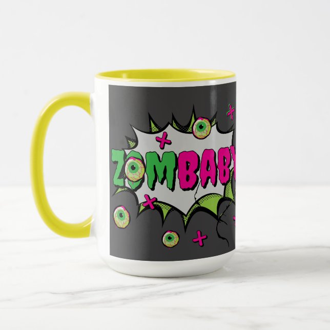 Funny Fun ‘ZomBaby’ Pop Art  Mug (Left)