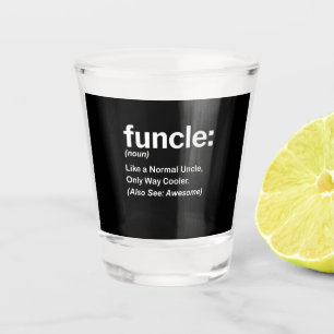 Funny Funcle Definition Gift Uncle Gifts Shot Glass