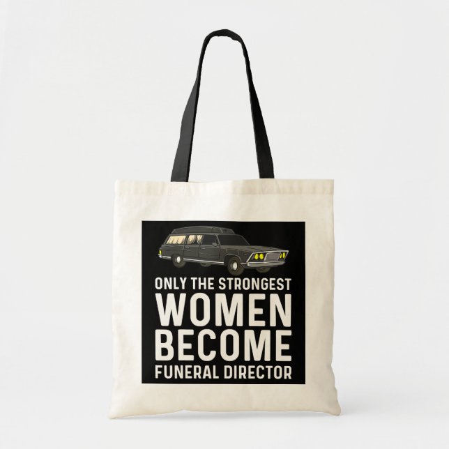 Funny Funeral Director Gift Women Mom Mortician Tote Bag (Front)