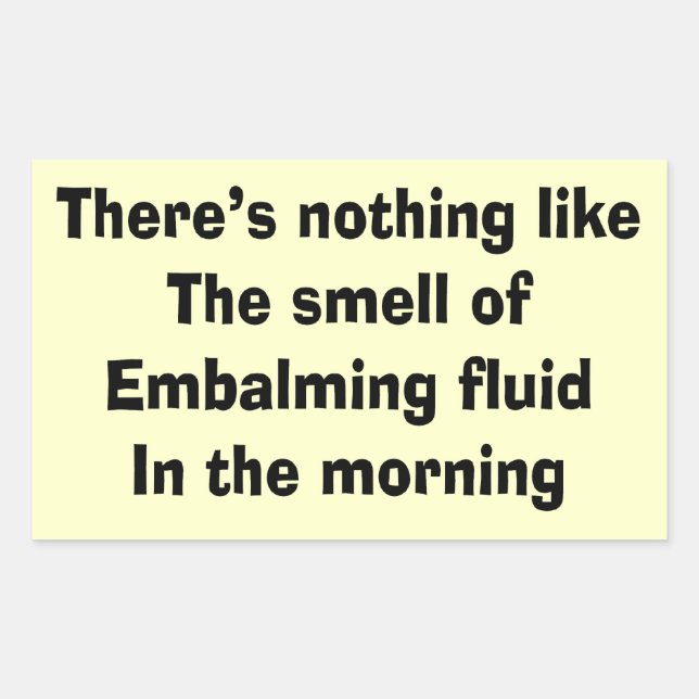 Funny Funeral Director Gifts Sticker (Front)