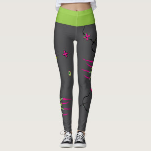 Funny Funky Zombie Ripped Zombie Antidote Leggings