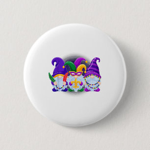 Funny Funny Gnomes Carnival Beads Party 2 Inch Round Button