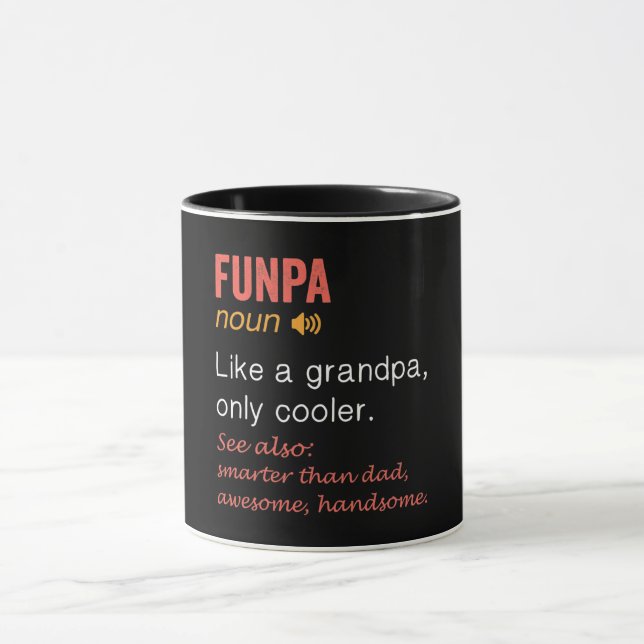 Funny Funpa Definition Mug (Center)