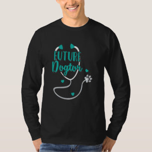 Funny Future Dogtor Cute Veterinarian In Training T-Shirt