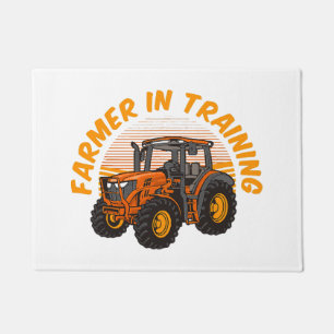 Funny Future Farmer In Training Tractor Farming Doormat