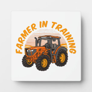Funny Future Farmer In Training Tractor Farming Plaque