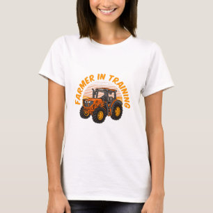 Funny Future Farmer In Training Tractor Farming T-Shirt