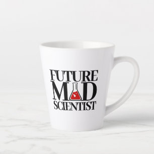 Funny Future Mad Scientist with Chemistry Beaker Latte Mug
