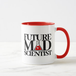 Funny Future Mad Scientist with Chemistry Beaker Mug