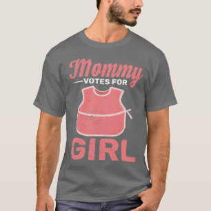Funny Future Mommy Team Girl Gender Reveal Party T-Shirt