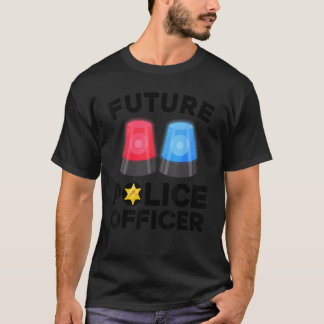 Funny Future Police Officer For Kids Boys Girls Co T-Shirt