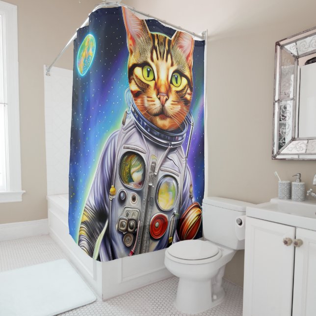 Funny Futuristic Astronaut Cat (In Situ)